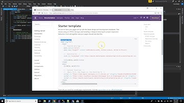 Bootstrap 4: Getting Started Visual Studio 2017 Install
