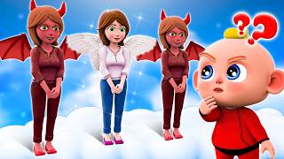 ¿Dónde Está Mi Verdadera Mamá? | Mamá Demonio o Ángel | Canciones infantiles para Niños | Little PIB