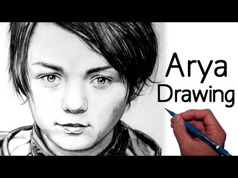 Arya Stark Drawing - Game of Thrones Fan Art Time Lapse