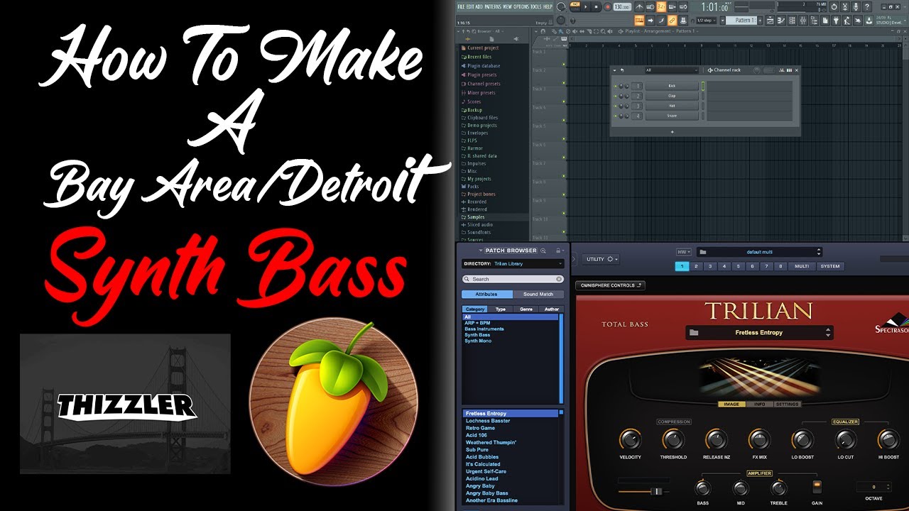 How To Make A Bay Area/Detroit Synth Bass In Omnisphere FL STUDIO 20