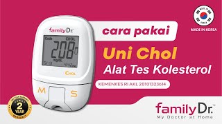 Alat Cek Kadar Kolesterol familyDr. UNI Cholesterol - Cara Pakai familyDr. UNI Chol