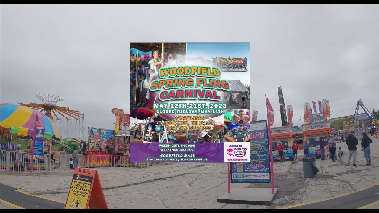 Woodfield Mall Spring Fling Carnival 2023 Video Trailer YouTube