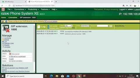 How To Setup A Voip Ozeki Phone Systemz 5.4.4