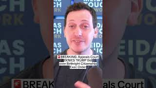 BREAKING: Appeals Court REJECTS Trump Bid over Birthright Citizenship Order