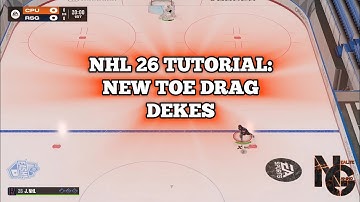 NHL 26 Tutorial: New Toe Drag Dekes