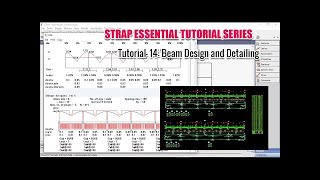 STRAP  TUTORIAL- 14 | BEAM DESIGN AND DETAILING