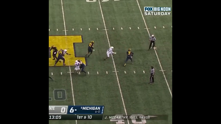 Michigan QB J.J. McCarthy Shows Off Skills vs. Penn State | Big Ten Football