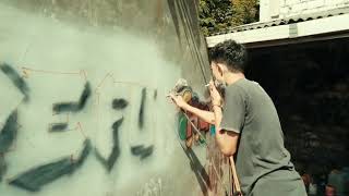 Story wa gambar grafiti di tembok #Seni lukis seniman jalanan, Fakeinkshit