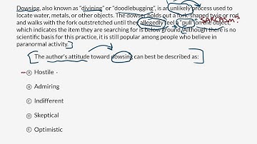 Author’s attitude | Praxis Core Reading | Khan Academy