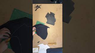 Wetsuit making process - Tracing/cutting