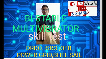 BISTABLE multivibrator practical . Important for all type skill test . Happen in govt polytechnic ga