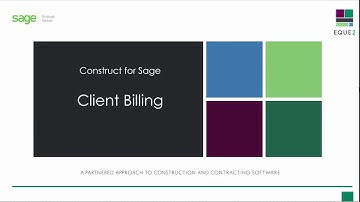 Client Billing using Construct for Sage
