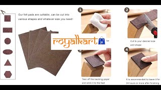 Large Size Furniture Pads By Royalkart Non-Slip Furniture Pads