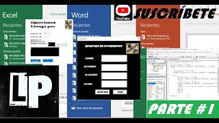 Introducción a la programación VBA en EXCEL, WORD, ETC..(Userform)-programación orientada a objetos