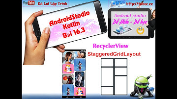16.3 Androidstudio kotlin - RecyclerView kotlin - StaggeredGridLayout Kotlin - simple explanation