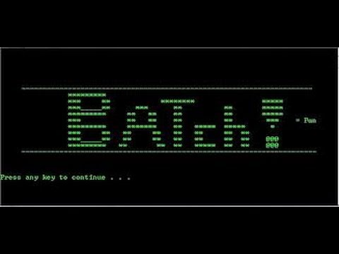 How to write simple batch file