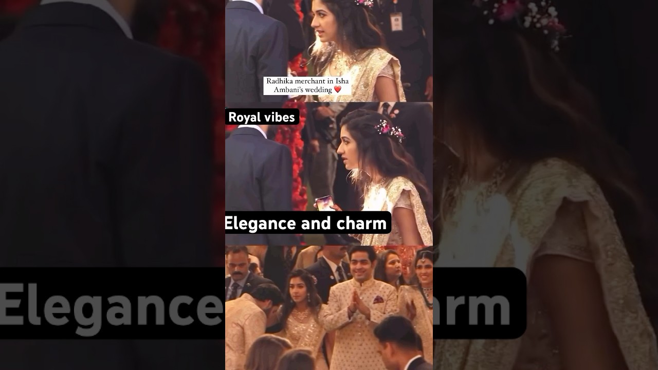 Radhika Merchant ✨ Busy With Isha Ambani’s Wedding | Gorgeous Outfit Look 👑