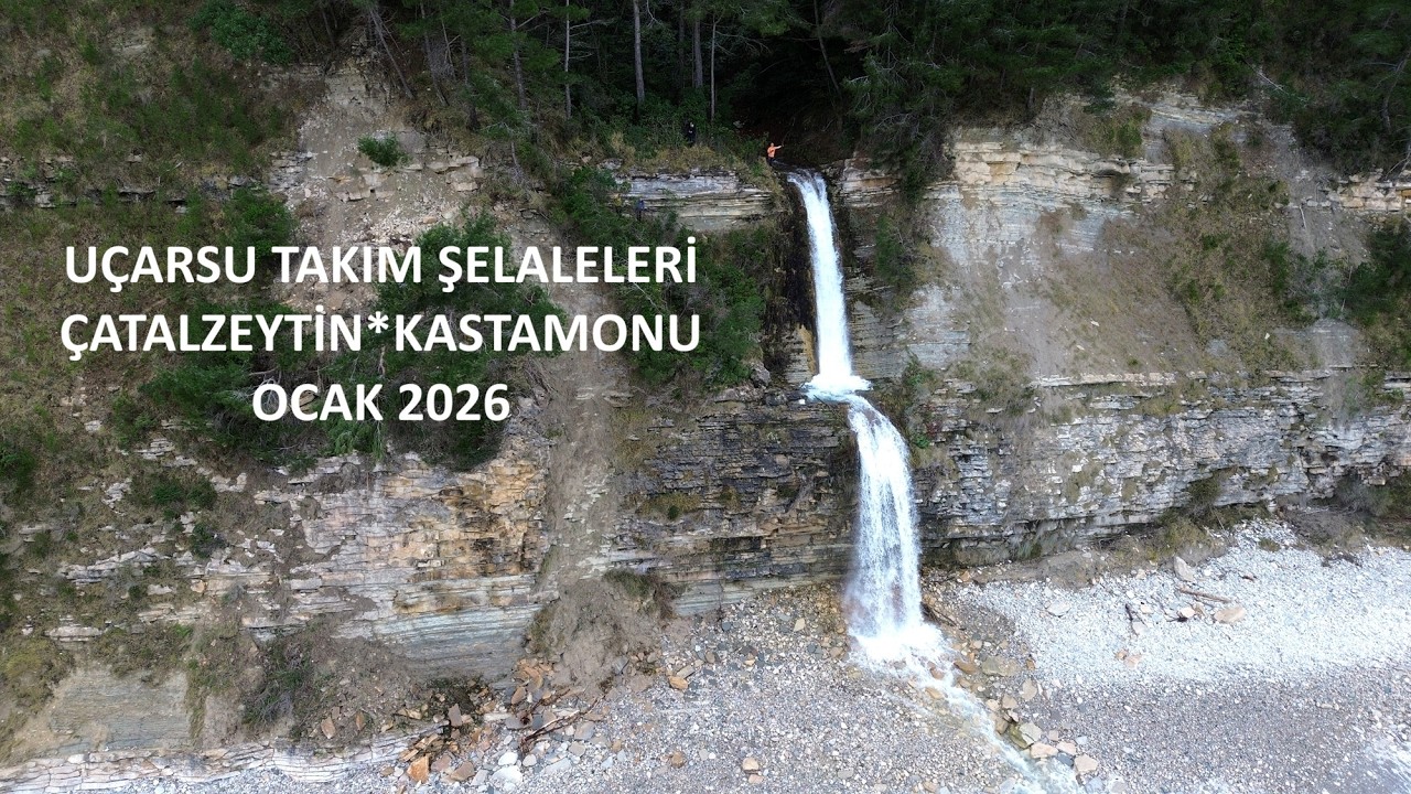 Kastamonu Çatalzeytin'de Karadenize Dökülen Uçarsu Takım Şelaleleri