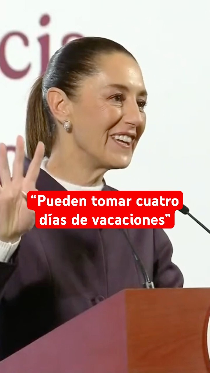 Sheinbaum anuncia suspensión de conferencias mañaneras por festividades decembrinas #shorts
