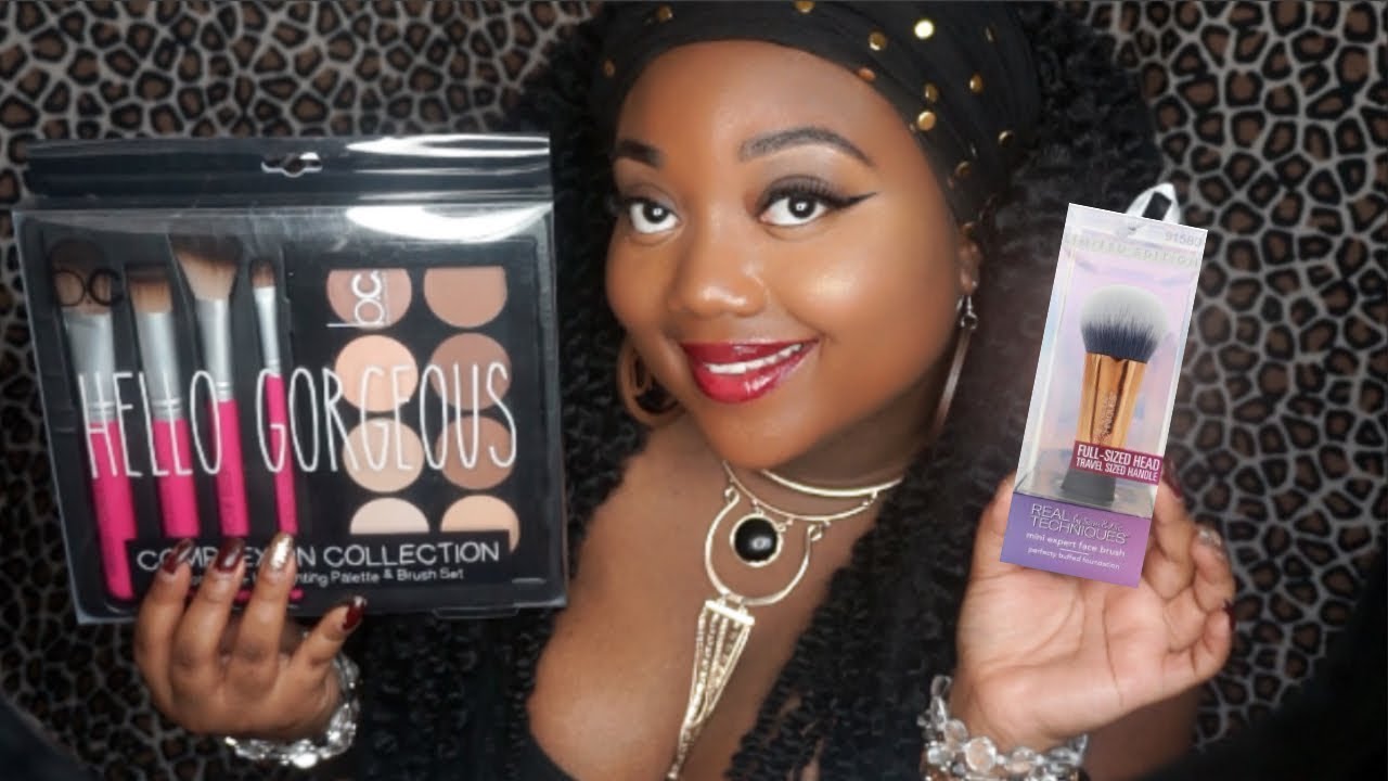 DRUGSTORE MAKEUP | MAKEUP BRUSHES HAUL ! | *NEW* REAL TECHNIQUES TRAVEL SIZE MAKEUP BRUSHES!