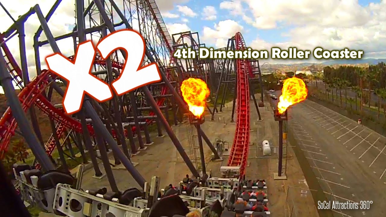 [HD POV] X2 POV Roller Coaster Six Flags Magic Mountain YouTube