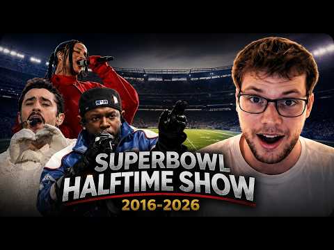 SUPERBOWL HALFTIME SHOWS FROM 2016-2026!! FROM AN EUROPEAN PERSPECTIVE?!!
