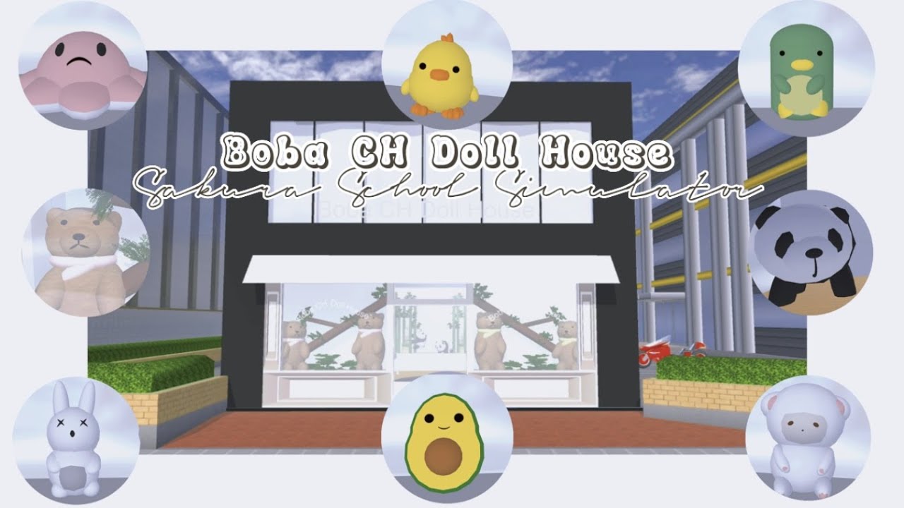 Boba CH Doll House 🧸💗 II Vintage Style [ Review + ID Props ] II Sakura School Simulator