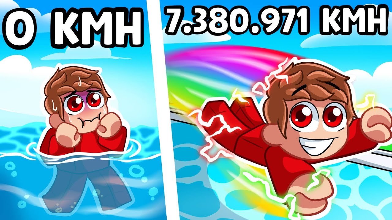 Conseguí VELOCIDAD INFINITA para Nadar en Roblox!