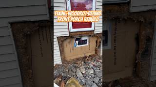 Front Porch Woodrot #diy #constructionchannel #frontporch #rebuild #woodrot #howto #stepbystep #fyp
