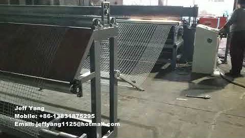 PLC control automatic welded wire mesh machine with 25*25mm mesh hole