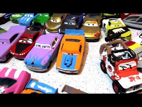 Pixar Cars Barry Custom Video Game Car with Pixar Cars Customs from Cars Cars2 and Cars 3 - 동영상