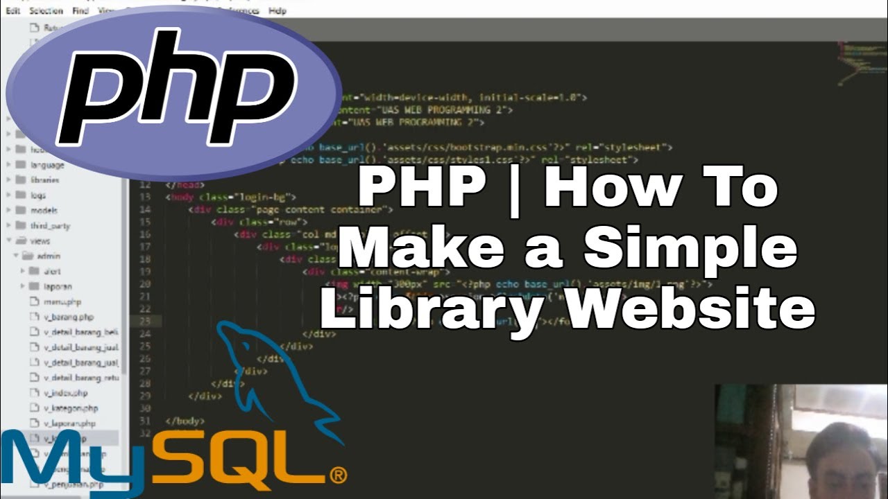 PHP | Create a Simple Library App Using MySql #1 - YouTube