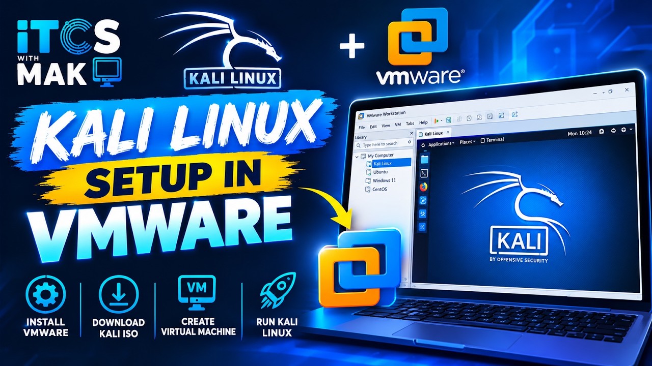 Kali Linux Setup in VMware 🔥 - YouTube