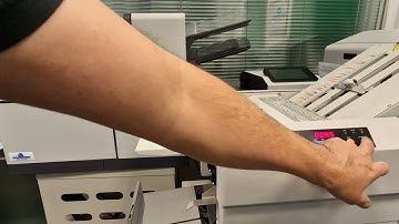 Fm500 Paper Folding Machine Double folded Instructions