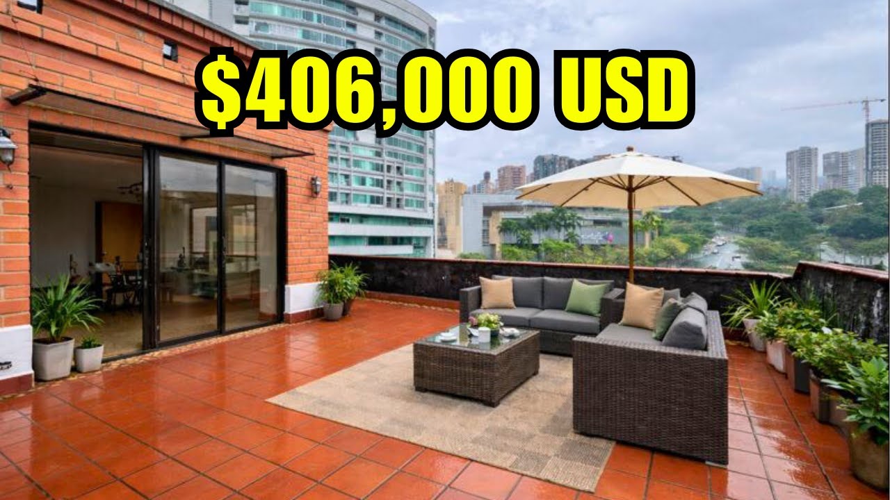 $406K 7-Bed Penthouse with Private Terrace in El Poblado