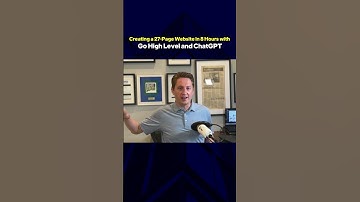 CREATE a 27 Page Website in RECORD TIME with GoHighLevel and ChatGPT!