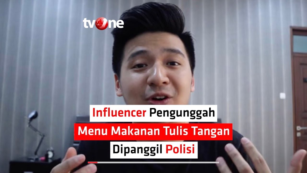 news and star sport Influencer Pengunggah Menu Makanan Tulis Tangan Dipanggil Polisi