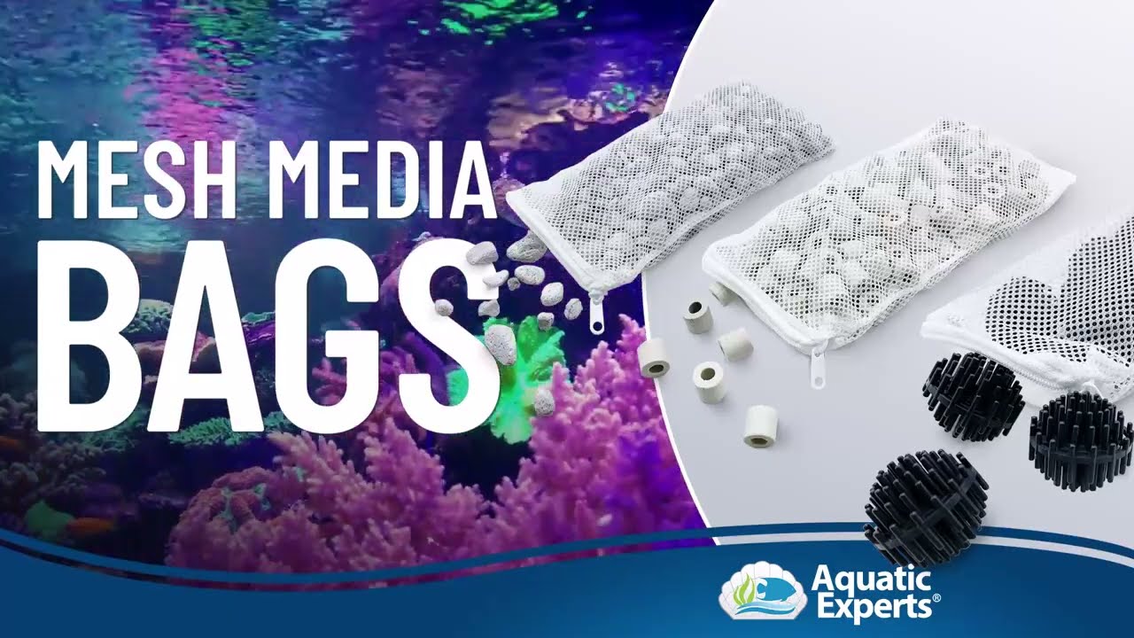 Aquarium High Flow Mesh Media Bags - Ideal for Aquarium Filtration