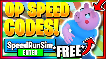 ALL NEW *SECRET OP* CODES in SPEED RUN SIMULATOR! ⚡RELEASE CODES⚡ (ROBLOX CODES)
