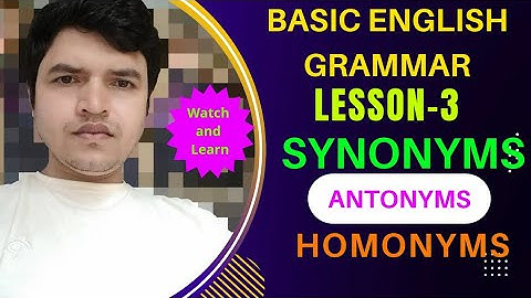 The Explanation of Synonym, Antonym and Homonym in ROHINGYA Language|Basic English Grammar|Lesson-3.