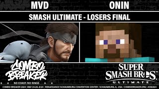 COMBO BREAKER 2024 LOSERS FINAL - MVD (Snake) vs Onin (Steve) - Smash Ultimate