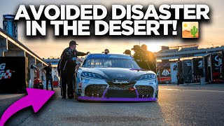 AVOIDED DISASTER IN THE DESERT AND GOT 3RD! | Behind the Scenes With NASCAR Driver Sheldon Creed