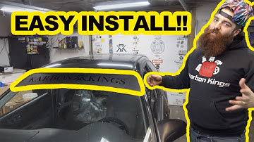 HOW TO INSTALL A WINDSHIELD BANNER | KARBON KINGS
