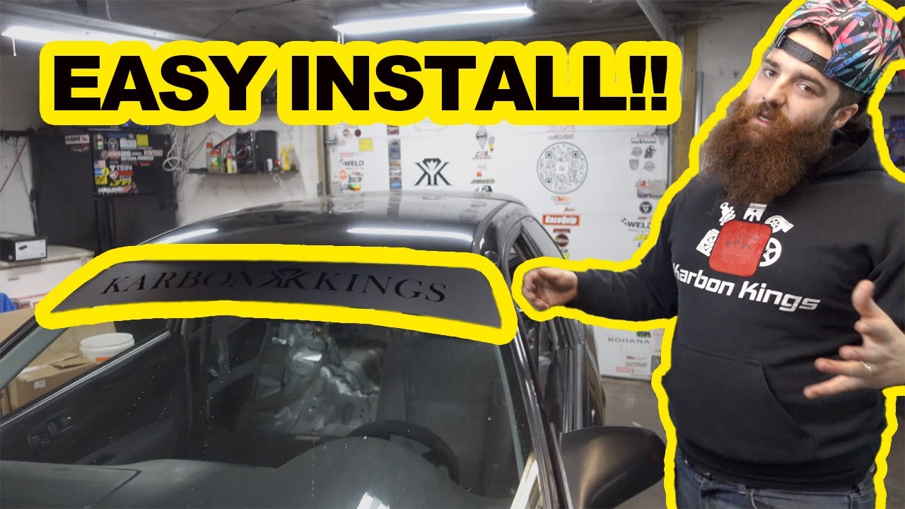 HOW TO INSTALL A WINDSHIELD BANNER | KARBON KINGS