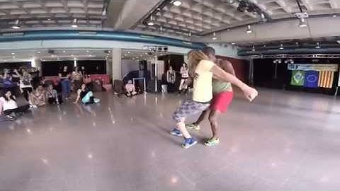 Zouk demo by Henri & Zulu at DansaBrasil 2015 in Barcelona