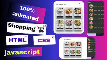 Animated Add-to-Cart Shopping with HTML, CSS & JavaScript