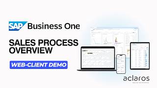SAP Business One Web Client Demo | Complete Sales Cycle