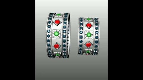 Wedding Rings 10 3D print model from CGTrader.com