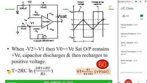 Astable Multivibrator Square wave generator, traingular wave generator, Voltage controlled osc. VCO