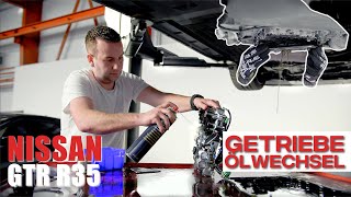 Nissan GTR R35 transmission oil change DIY (German) #techtutorial